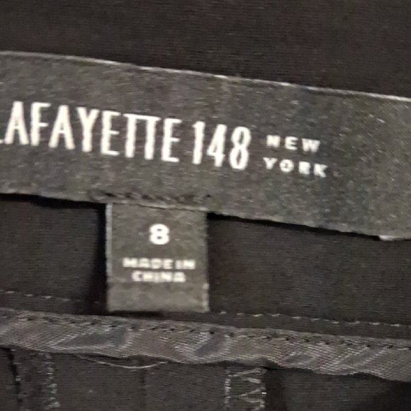 Lafayette 148 New York Elegant Black Pants - Picture 2 of 7